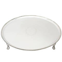 1780s Georgian Sterling Silver Salver