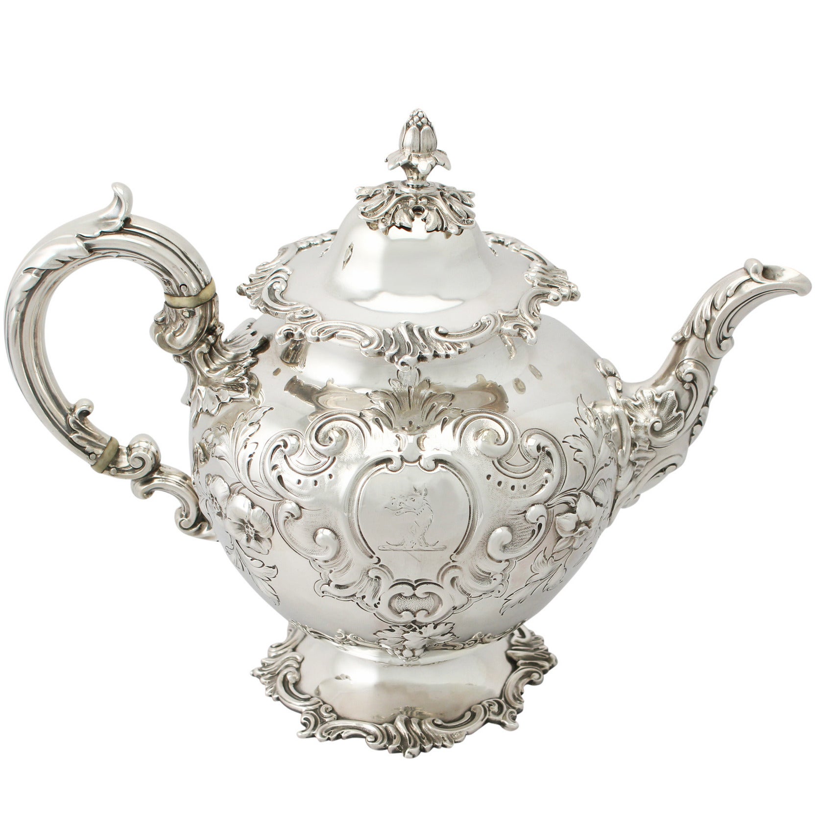 Antique Victorian Sterling Silver Teapot by Edward and John Barnard