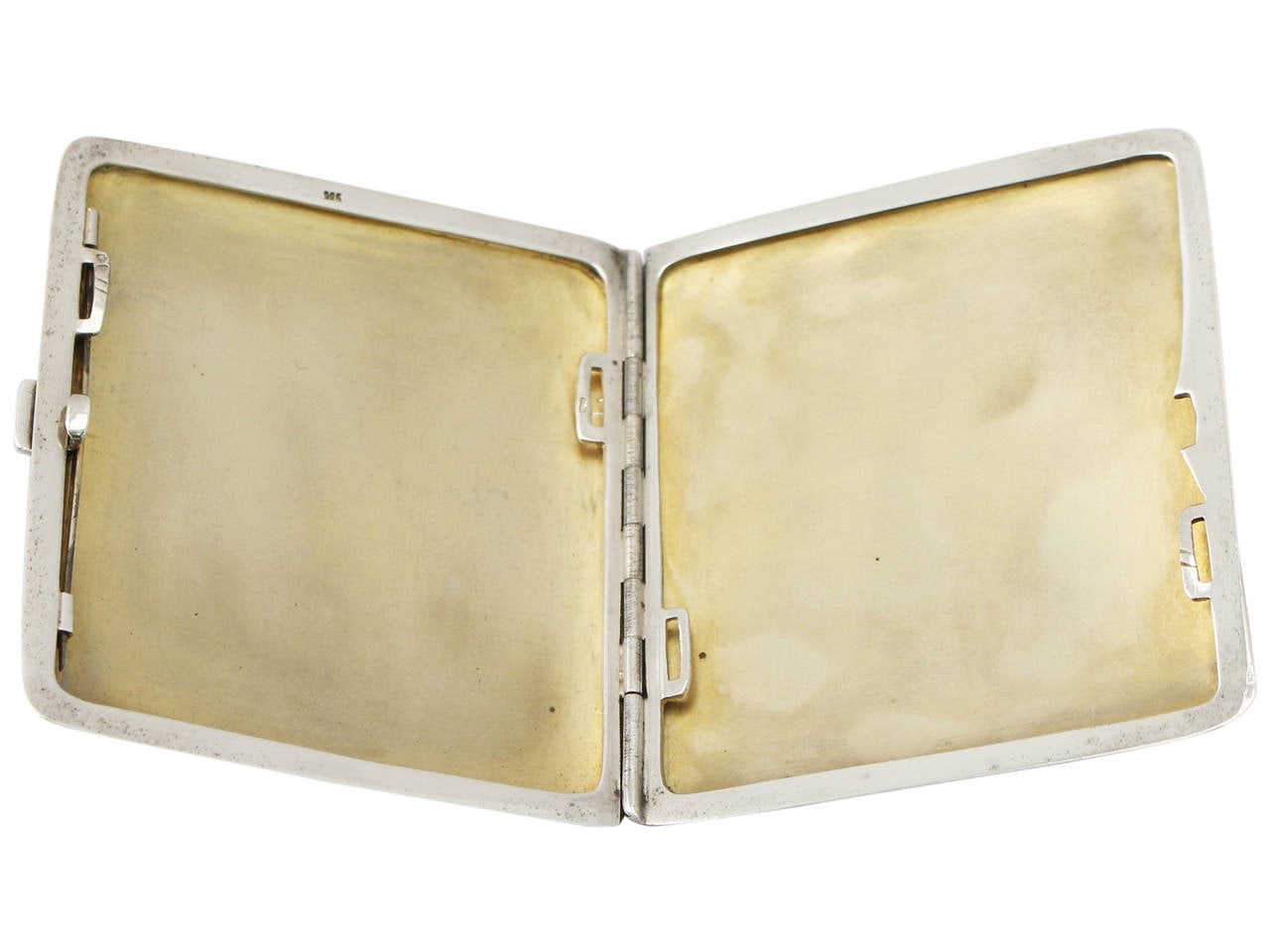 Austrian Silver and Enamel Cigarette Case With Nautical Interest - Antique 1