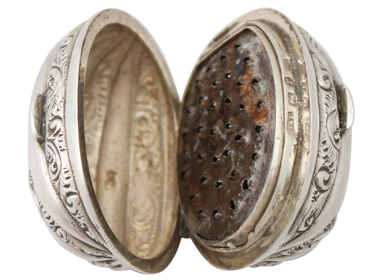 Sterling Silver Nutmeg Grater Antique Victorian For Sale at 1stdibs