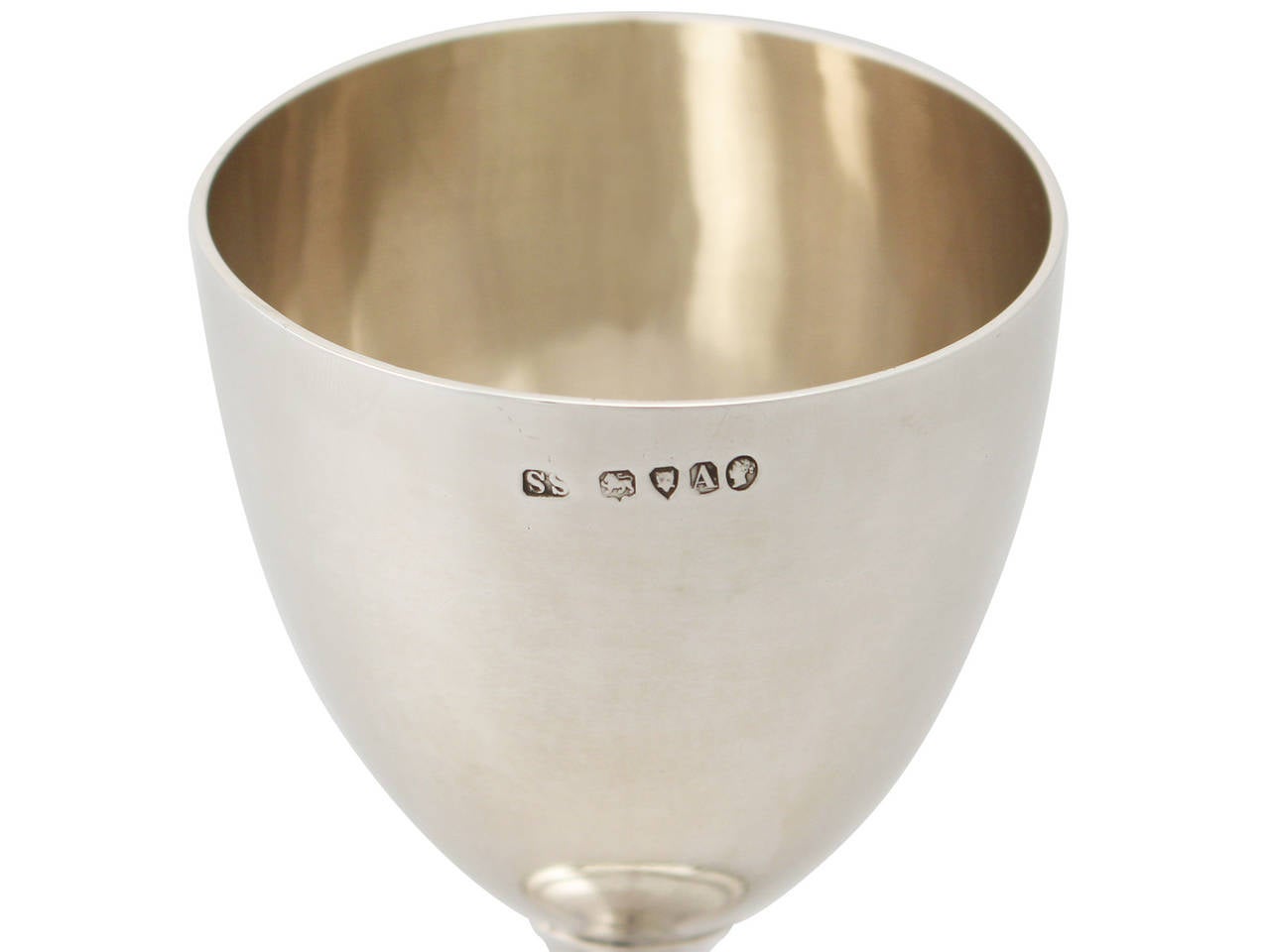 Sterling Silver Goblet, Antique Victorian In Excellent Condition In Jesmond, Newcastle Upon Tyne