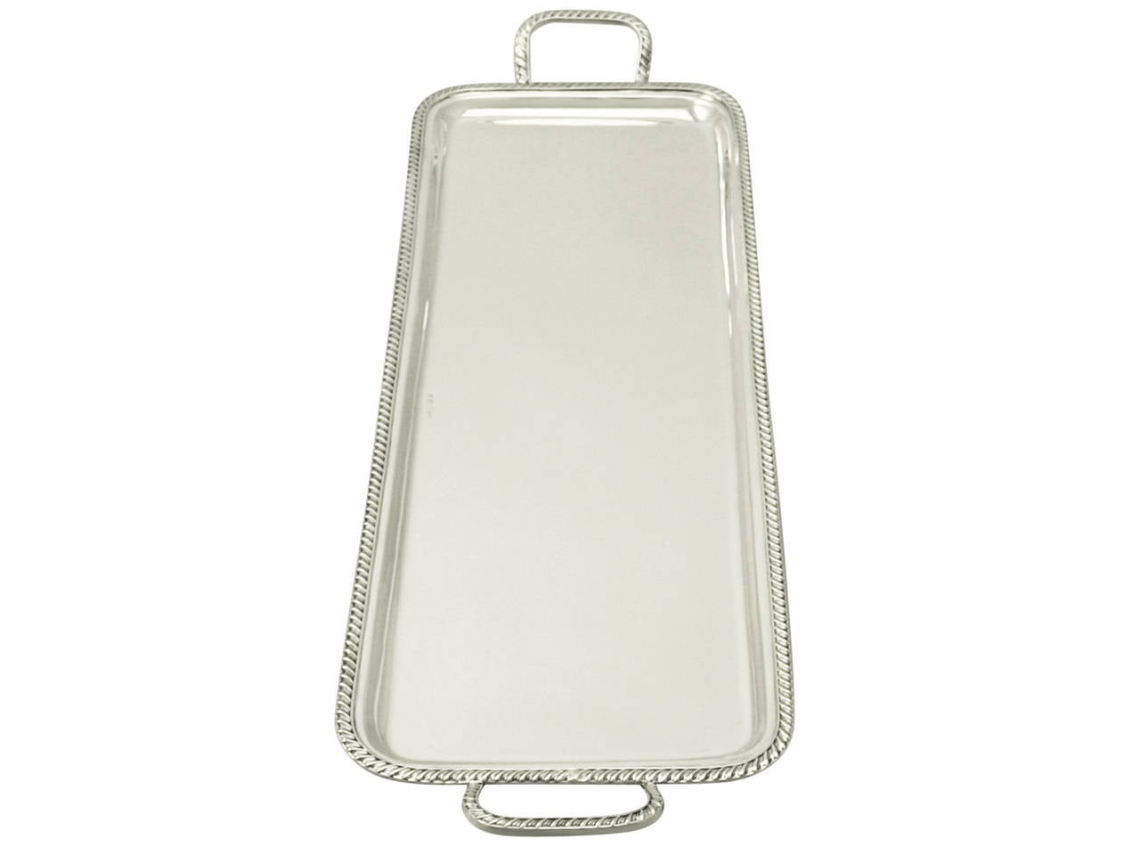 Early 20th Century Sterling Silver Tray, Antique Edwardian