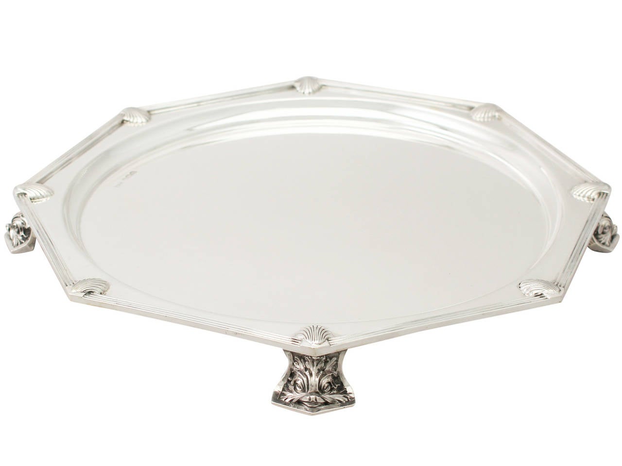 Sterling Silver Salver, Antique George V