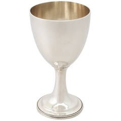 Sterling Silver Goblet, Antique Victorian