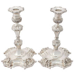 Irish Sterling Silver Candlesticks