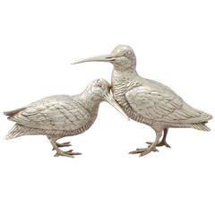 Pair of Sterling Silver Snipes - Contemporary