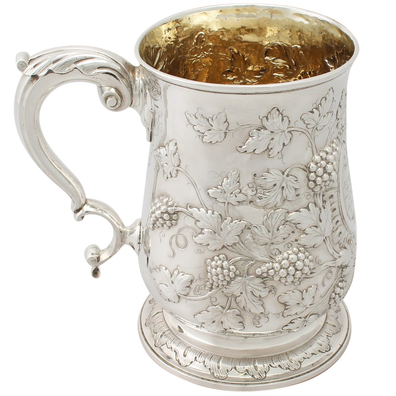 Antique Georgian Sterling Silver Quart Mug