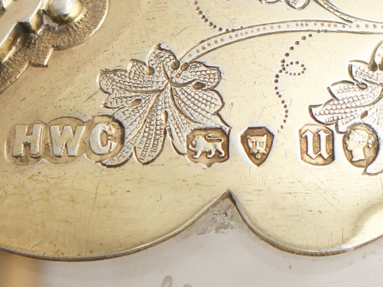 Acid Etched Glass and Sterling Silver Gilt Claret Jug, Antique