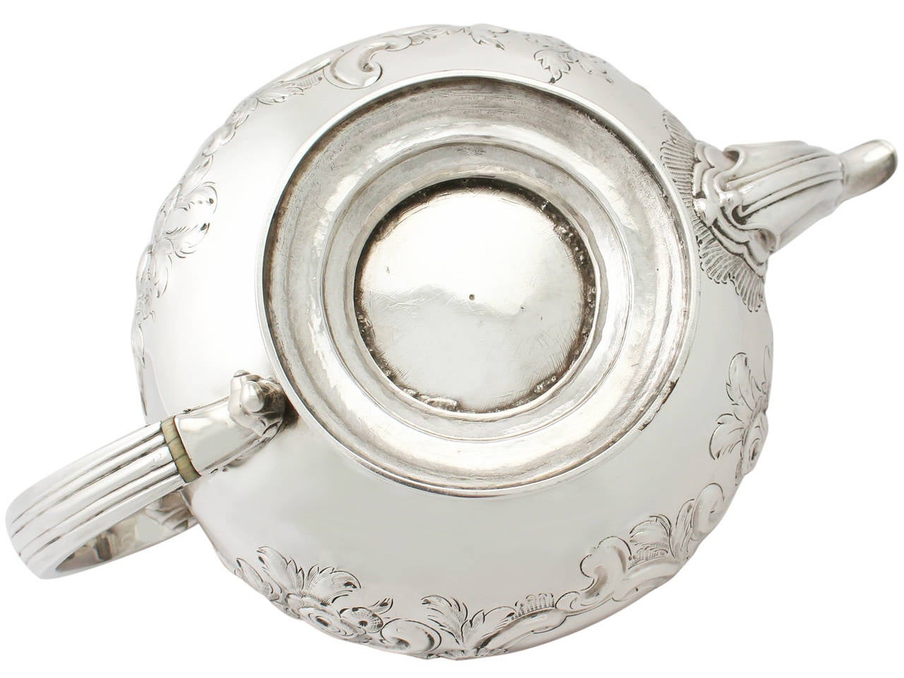 Scottish Sterling Silver Teapot, Antique George IV 3