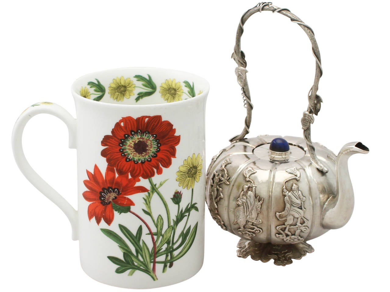 Iraqi Silver Miniature Teapot, Antique, circa 1920 For Sale at 1stdibs