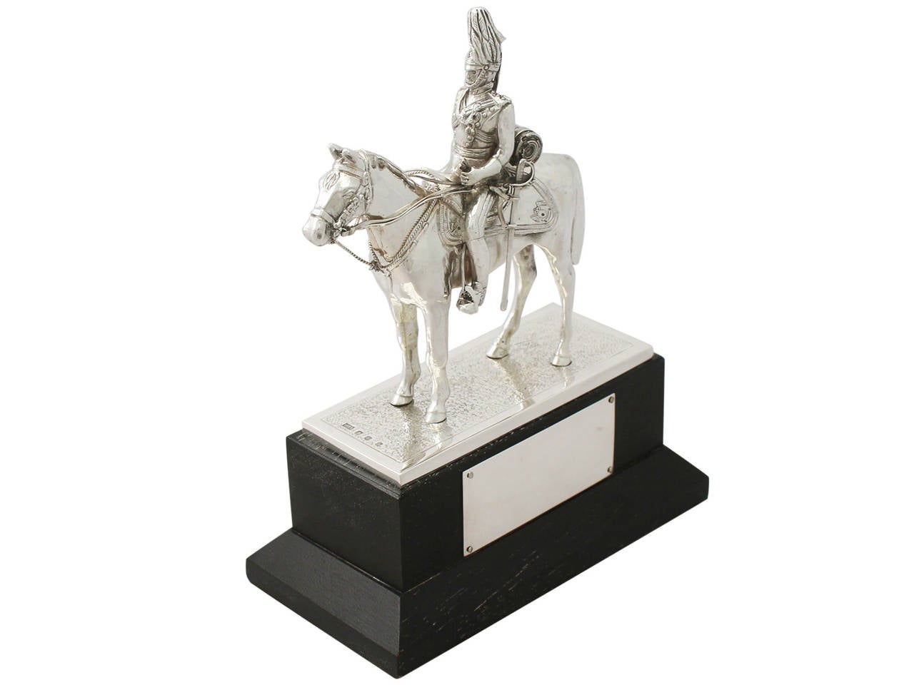 Scottish Sterling Silver Presentation Royal Guard on Horseback, Contemporary
