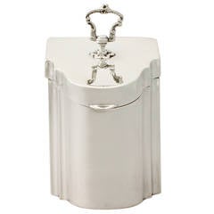 Sterling Silver Tea Caddy, Antique Edwardian
