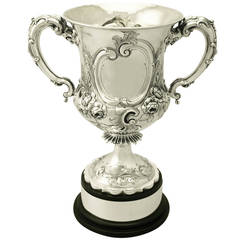 Sterling Silver Presentation Cup, Antique Victorian