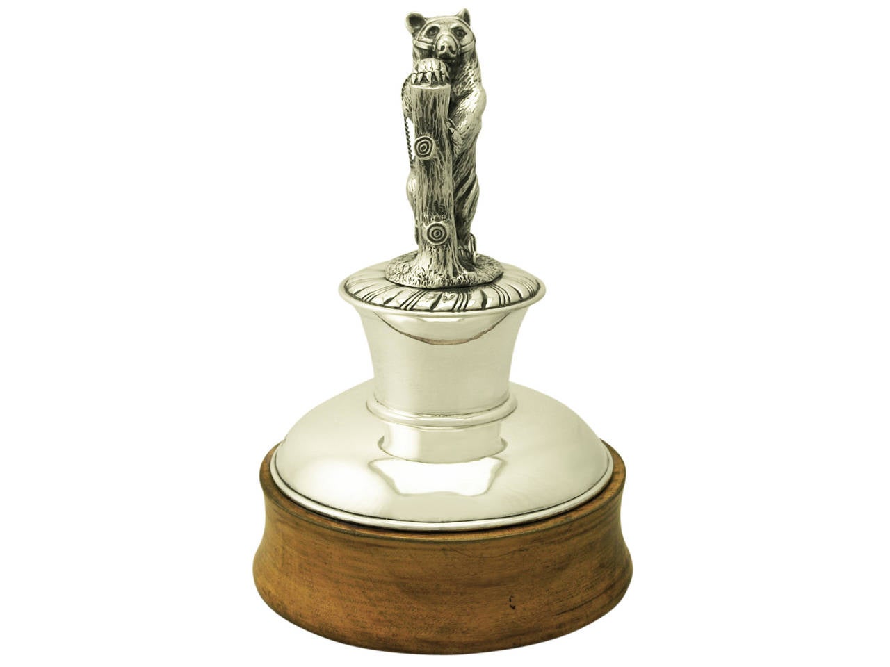 Vintage Sterling Silver Gentleman’s Desk Paperweight For Sale at 1stdibs