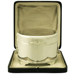 Sterling Silver Biscuit Box by Asprey & Co Ltd - Antique George V