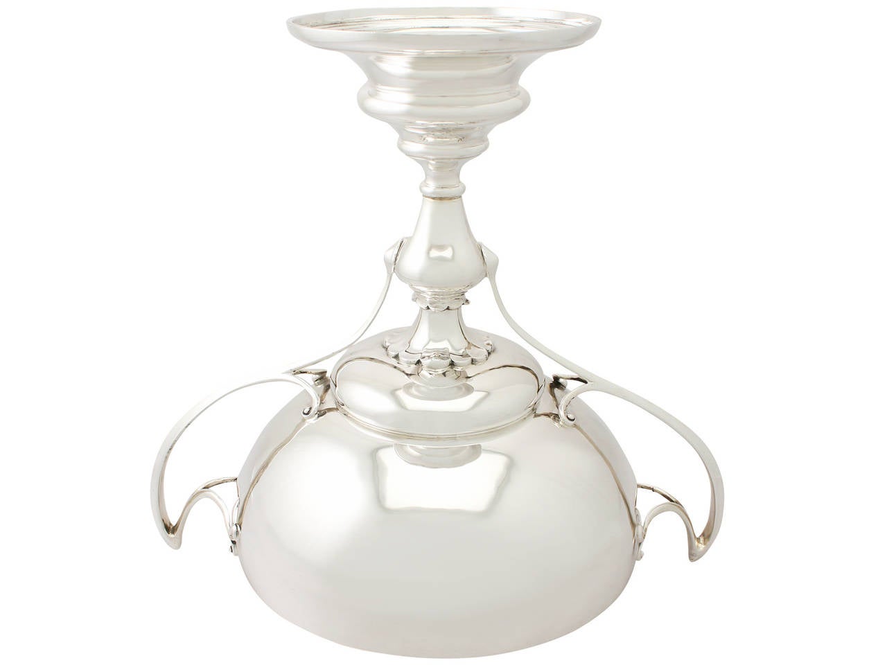 Sterling Silver Presentation Cup/Bowl - Art Nouveau Style - Antique George V 3
