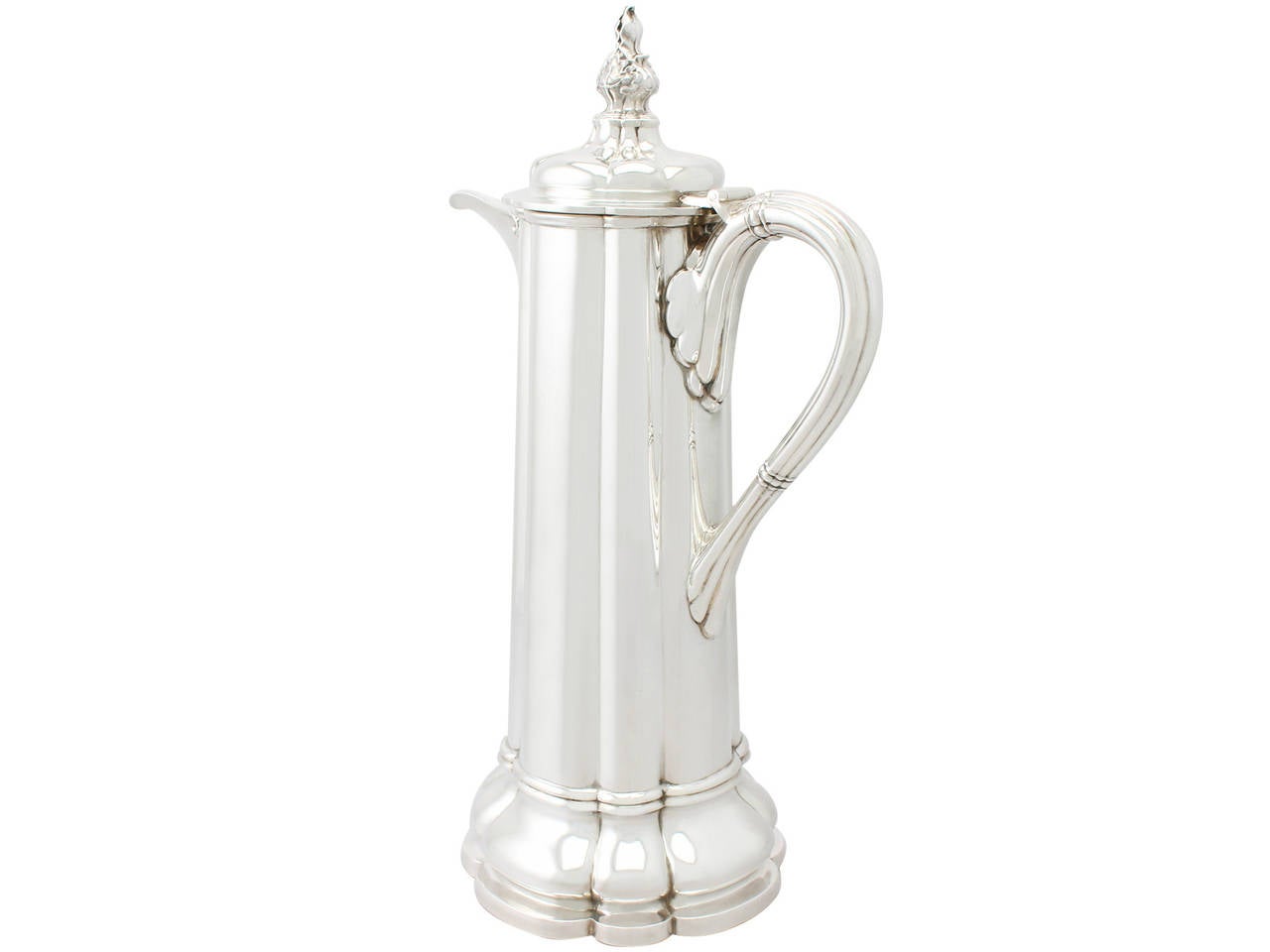 Great Britain (UK) Sterling Silver Flagon, Antique Victorian