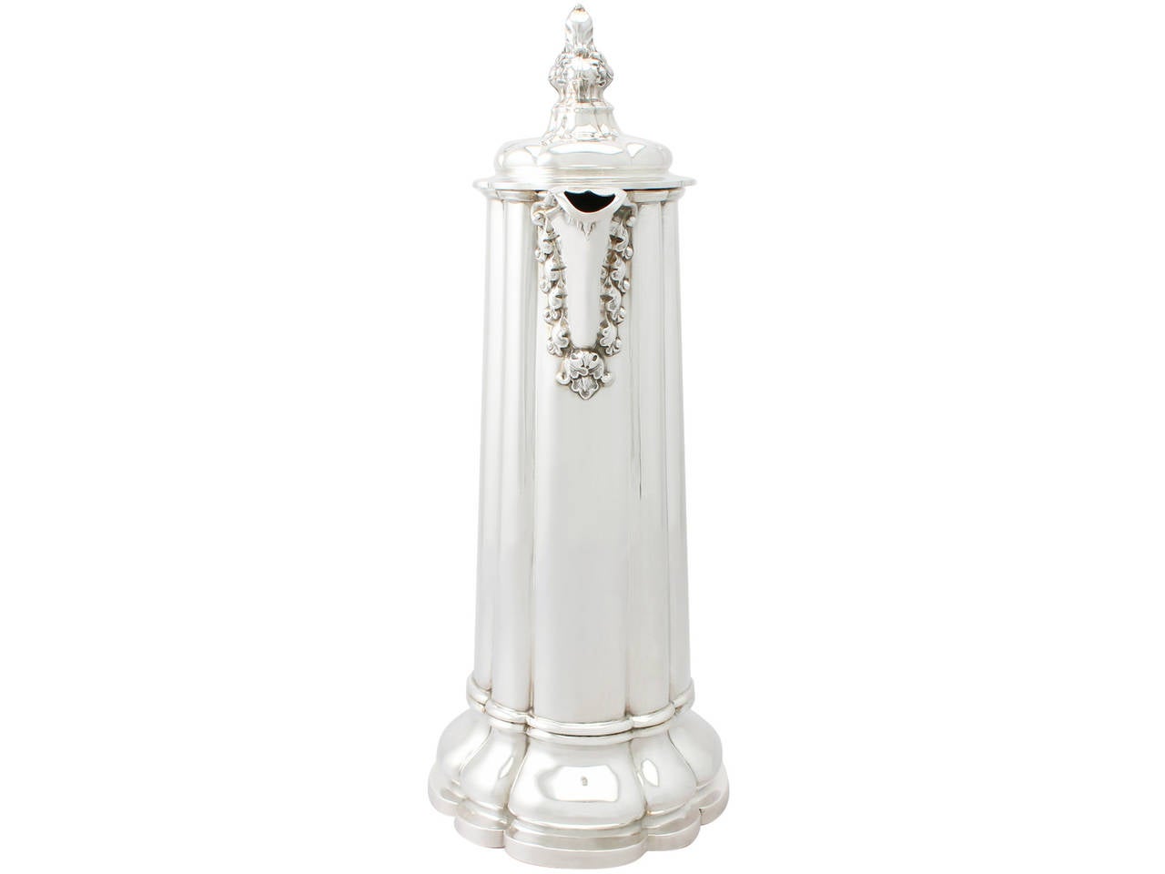 Sterling Silver Flagon, Antique Victorian In Excellent Condition In Jesmond, Newcastle Upon Tyne