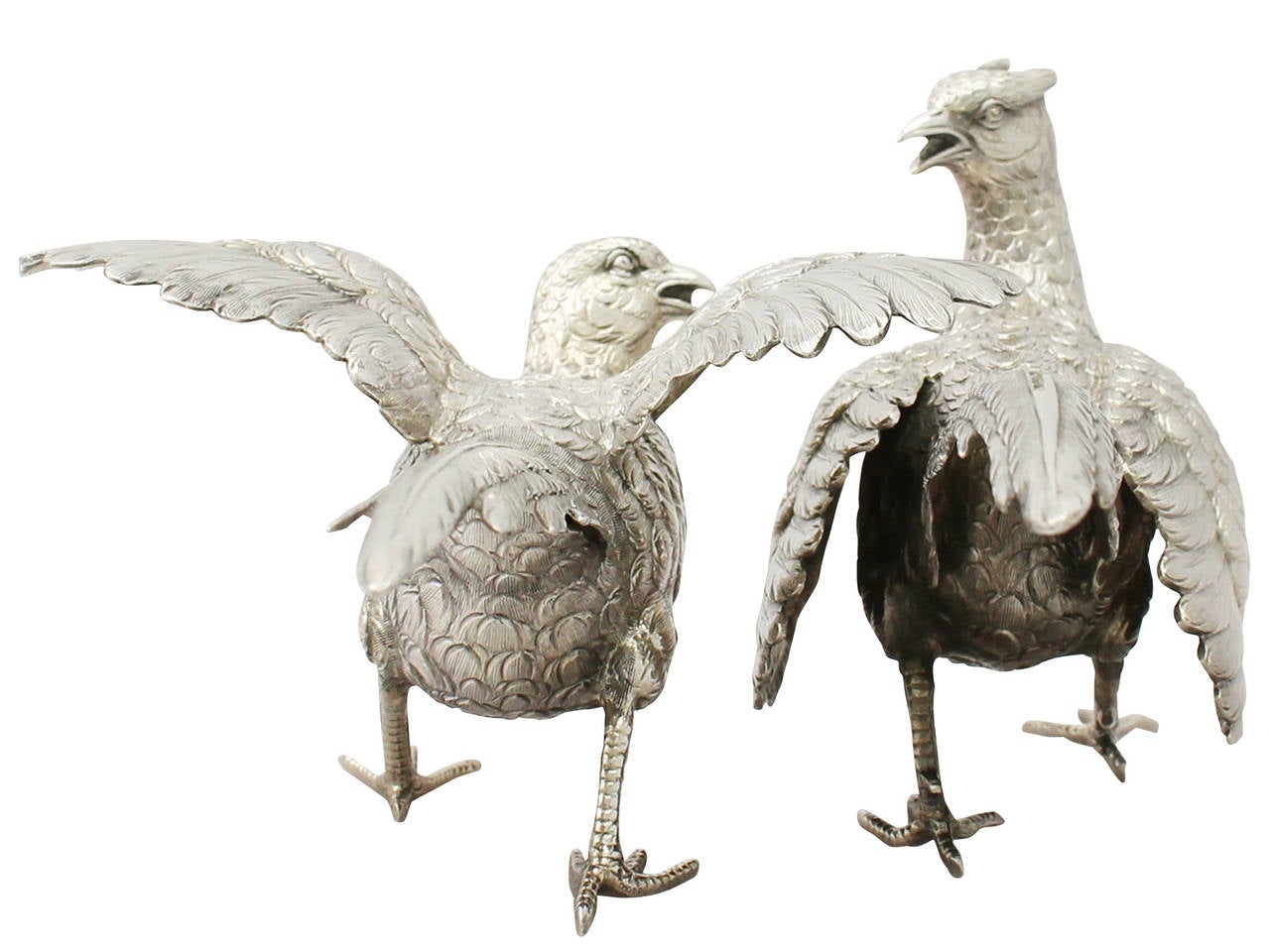 silver pheasant table decoration