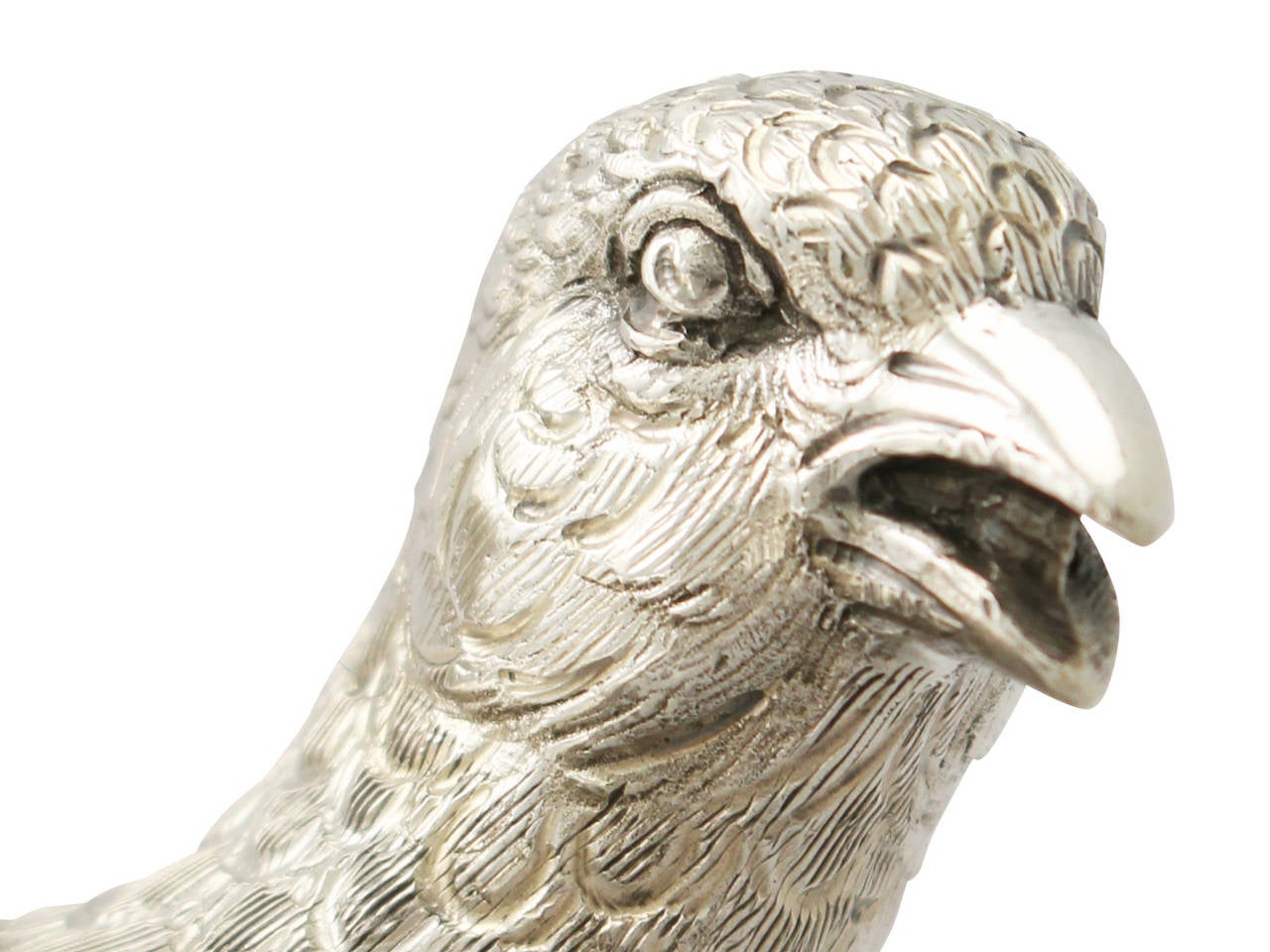 German Sterling Silver Table Pheasants - Antique Style - Vintage 1959 1