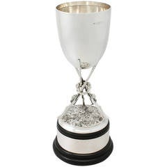 Sterling Silver ‘Rifle’ Presentation Trophy - Antique George V 5