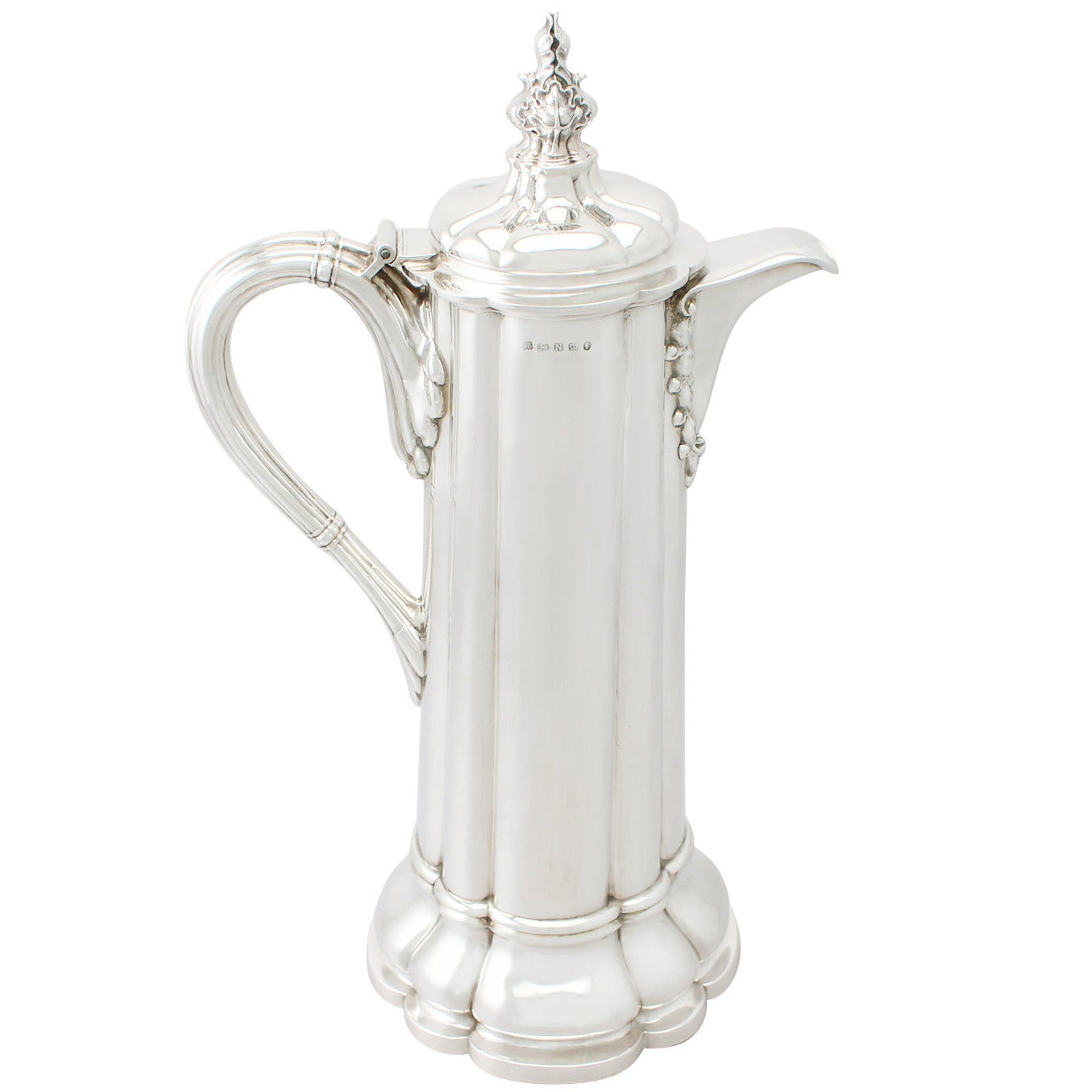 Sterling Silver Flagon, Antique Victorian