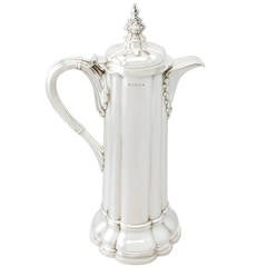 Sterling Silver Flagon, Antique Victorian