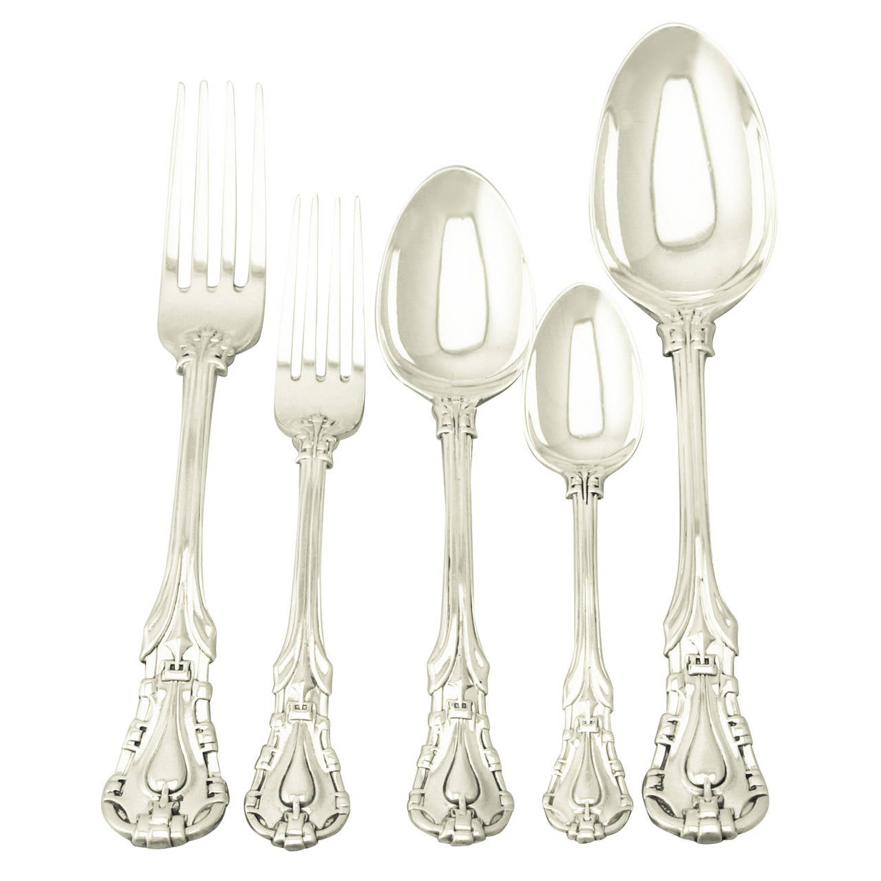 Sterling silver canteen of cutlery