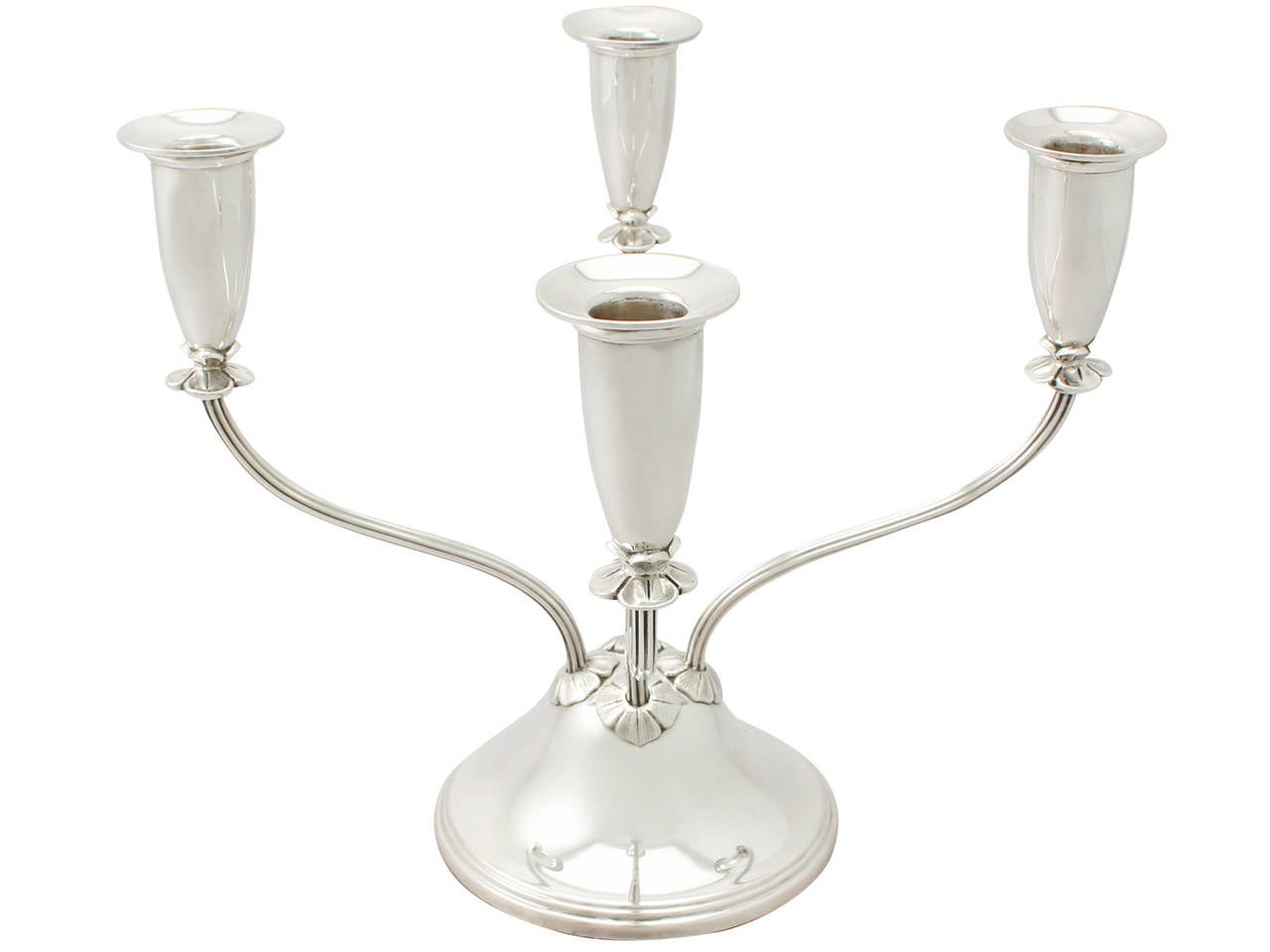 Sterling Silver Four Light Candelabrum, Vintage