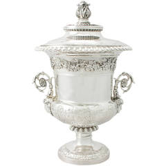 Sterling Silver Presentation Cup and Cover/Wine Cooler - Antique George IV