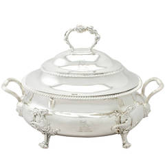 Sterling Silver Soup Tureen/Centerpiece - Antique George III 6