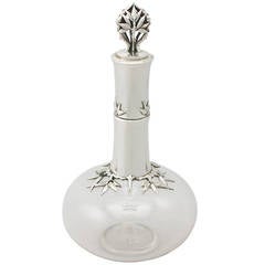 Sterling Silver Mounted Decanter, Antique Victorian 6
