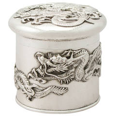 Antique Japanese Silver Box, circa 1890