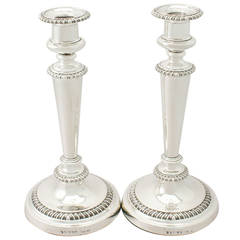Sterling Silver Candlesticks by Matthew Boulton, Antique George IV