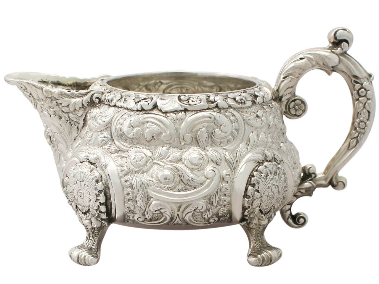 Sterling Silver Cream Jug / Creamer, Antique George IV In Excellent Condition In Jesmond, Newcastle Upon Tyne
