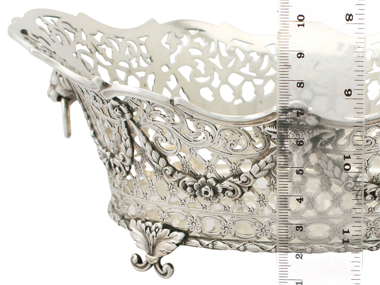 Great Britain (UK) Sterling Silver Fruit Basket - Antique Victorian