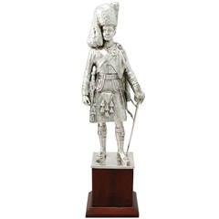 Sterling Silver ‘Highlander’ Table Ornament by Elkington & Co. Ltd., Used