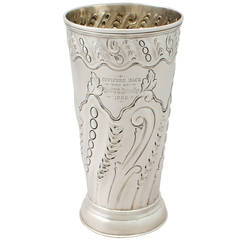 Sterling Silver Vase, Antique Victorian 3