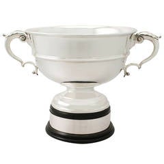 Sterling Silver Presentation Bowl by Charles Stuart Harris - Antique George V 8