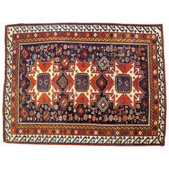 Antique Caucasian Shirvan Oriental Rug, circa 1890