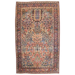 Antique Persian Kerman Oriental Rug, circa 1900