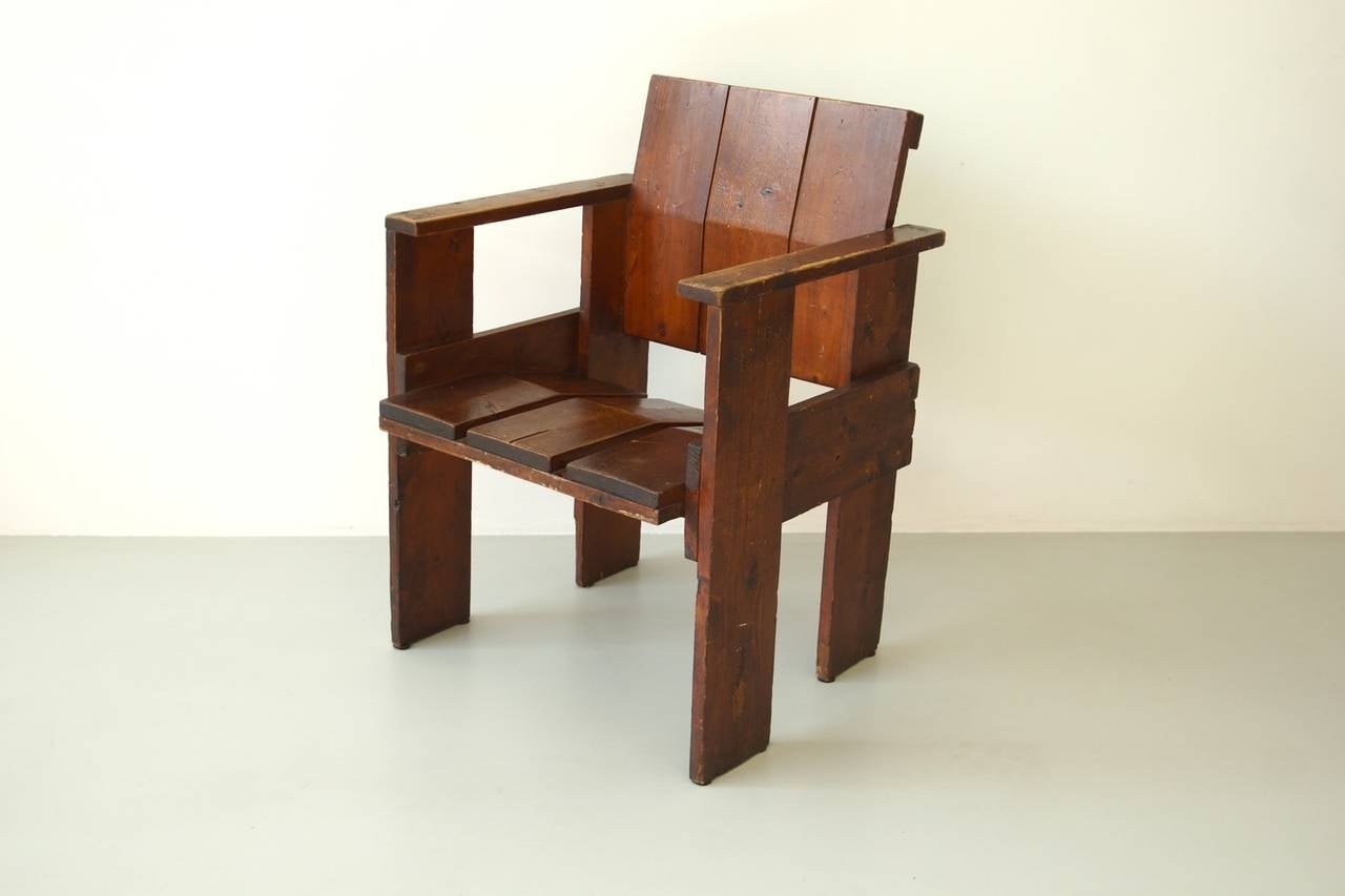 Dutch Albatros Crate Chair by Gerrit Rietveld For Sale