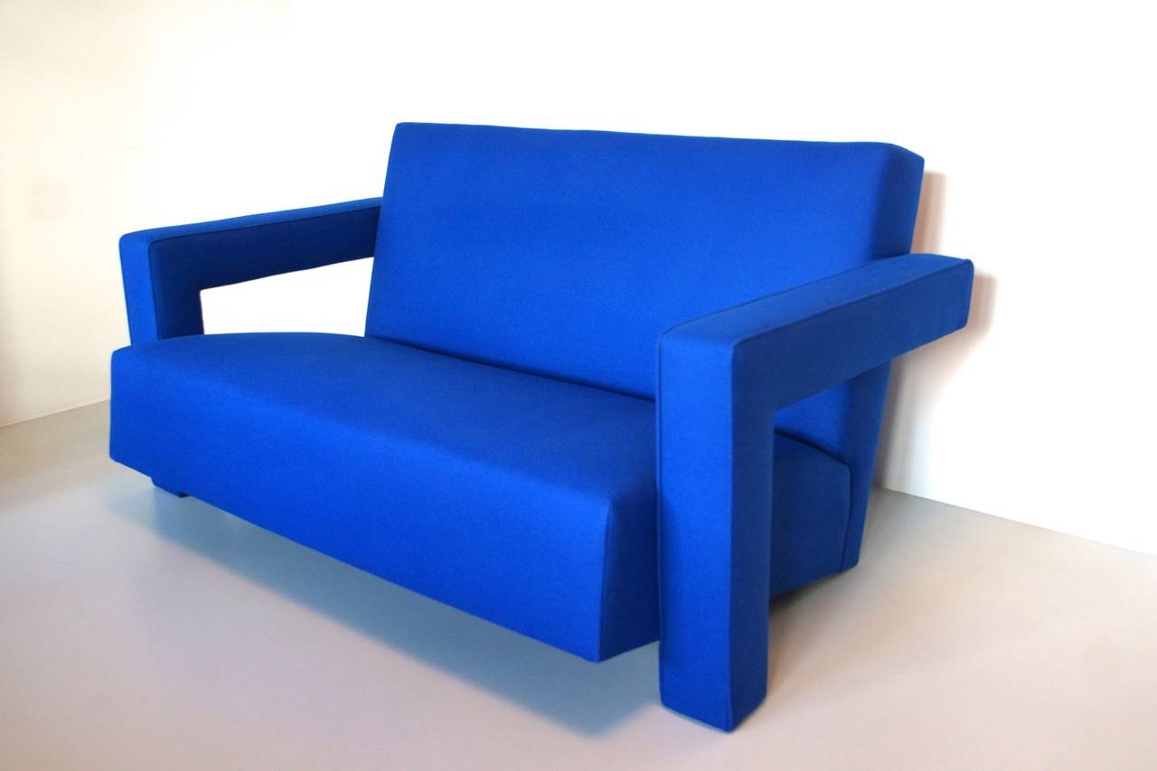 De Stijl Utrecht Bench, Two-Seater by Gerrit Rietveld For Sale