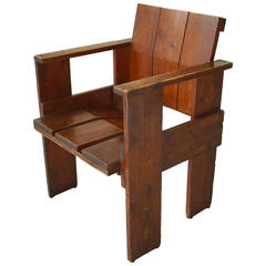 Vintage Albatros Crate Chair by Gerrit Rietveld