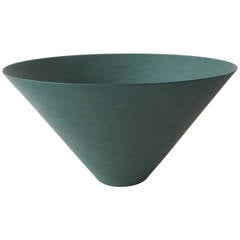 Bowl, Stoneware, Green Terra Sigillata Glaze, Geert Lap