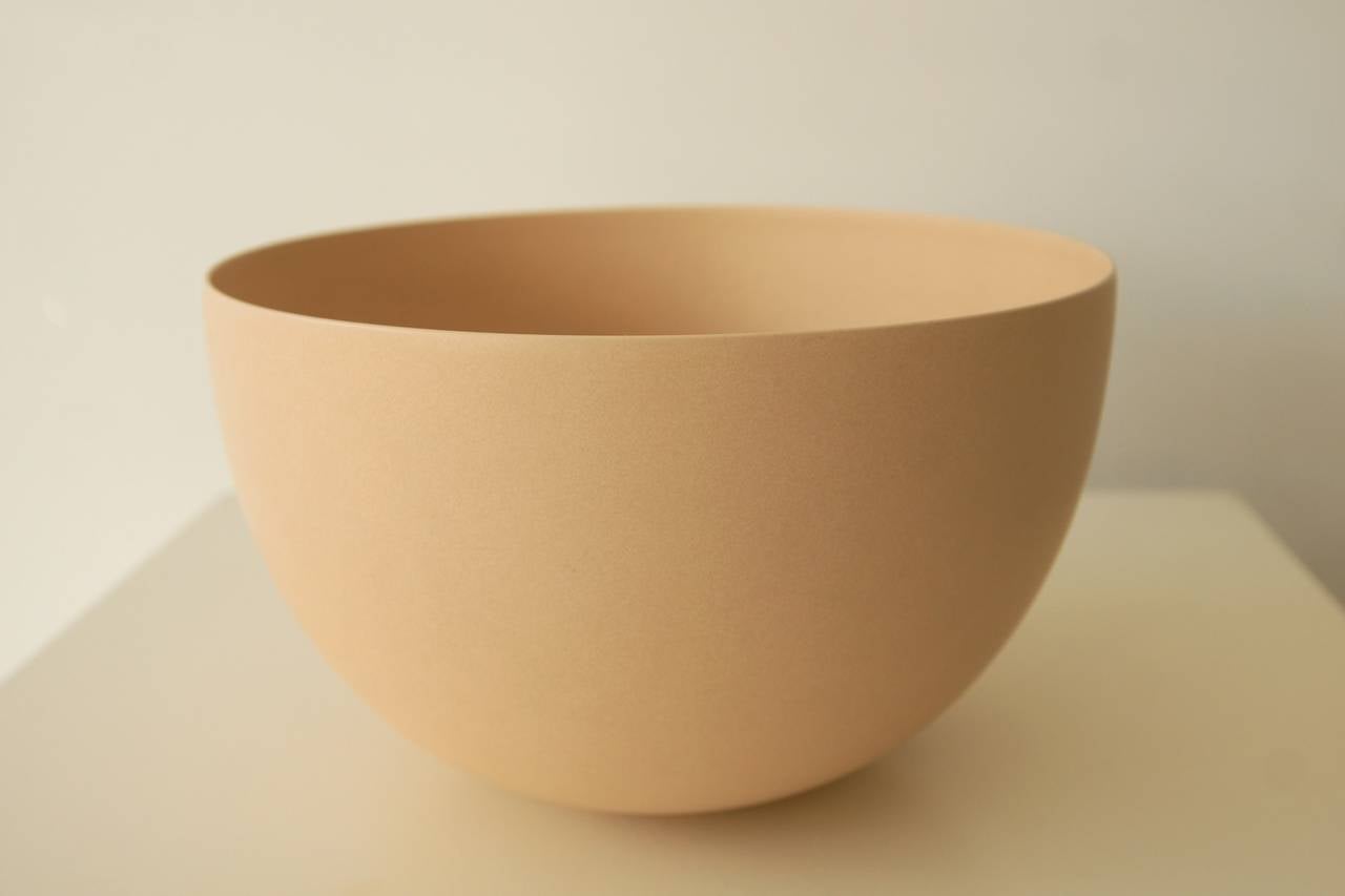 Minimalist Bowl, Stoneware Glazed by Geert Lap, 1951 For Sale