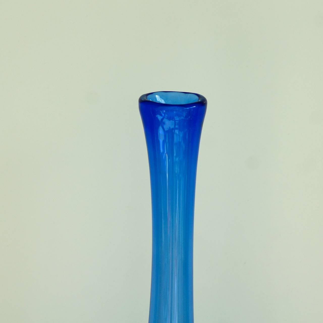 Tall Vase with Long Neck, Leerdam Unica, Floris Meydam In Good Condition For Sale In Amsterdam, NL