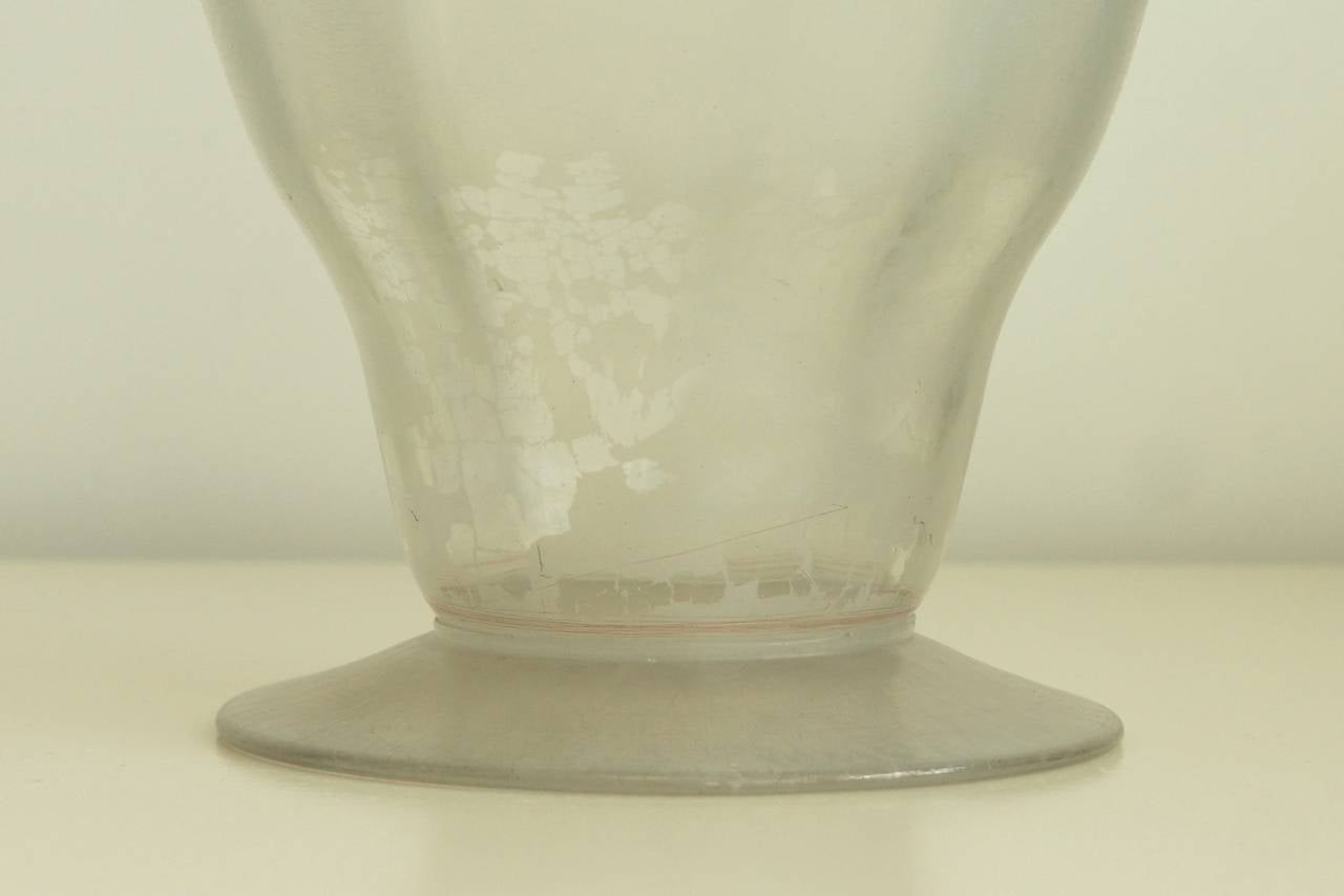 Dutch Glass Vase, Leerdam Unica, Design Rudolph Strebelle, 1926-1927 For Sale