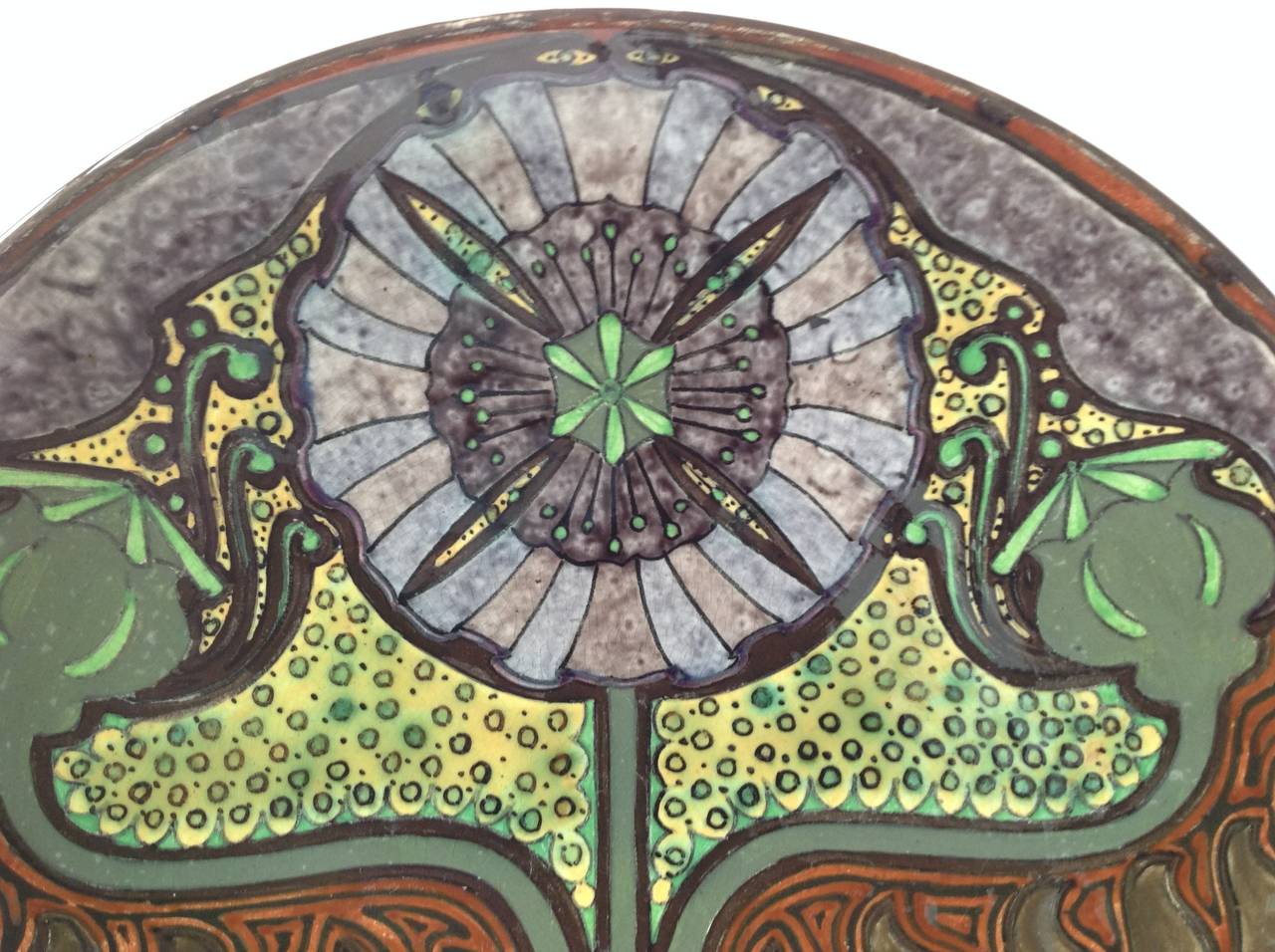 Art Nouveau Plate, Rozenburg the Hague, 1897