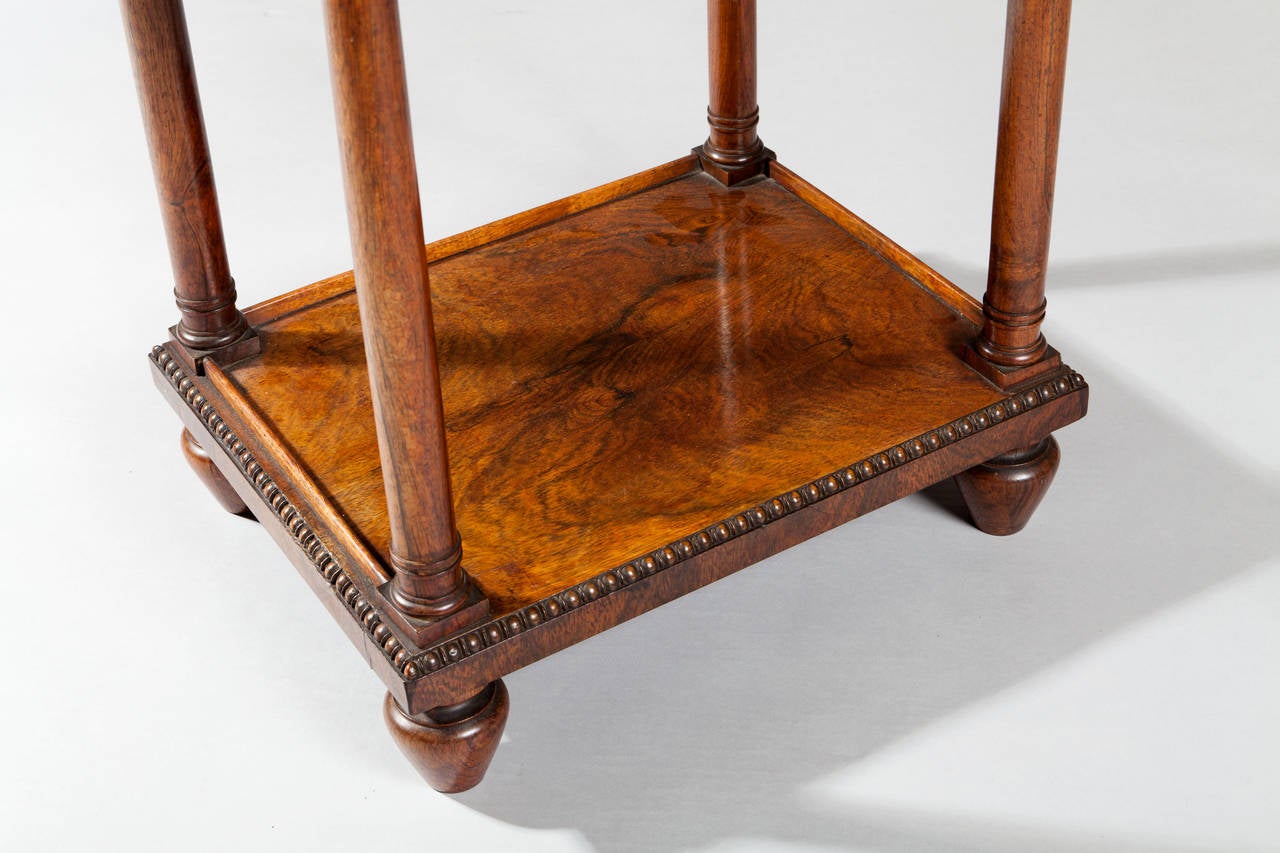 English Pair of William IV Etageres End Tables